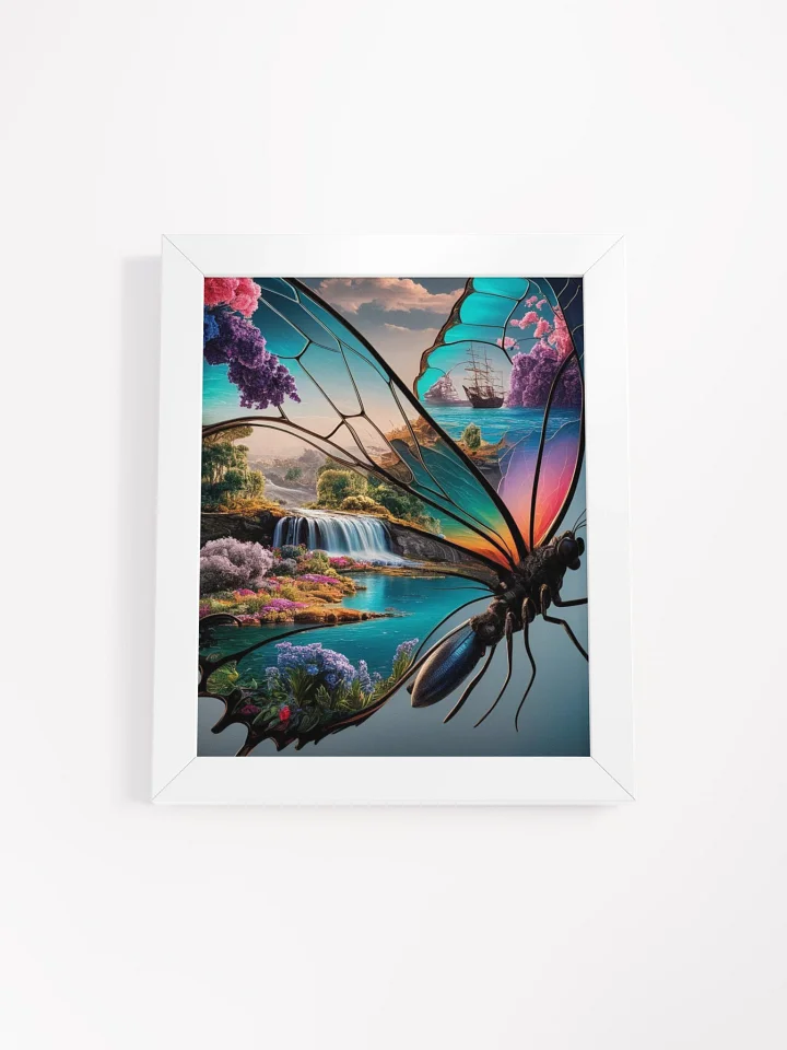 Dreamscape Butterfly Wing Art Framed Poster product image (1)