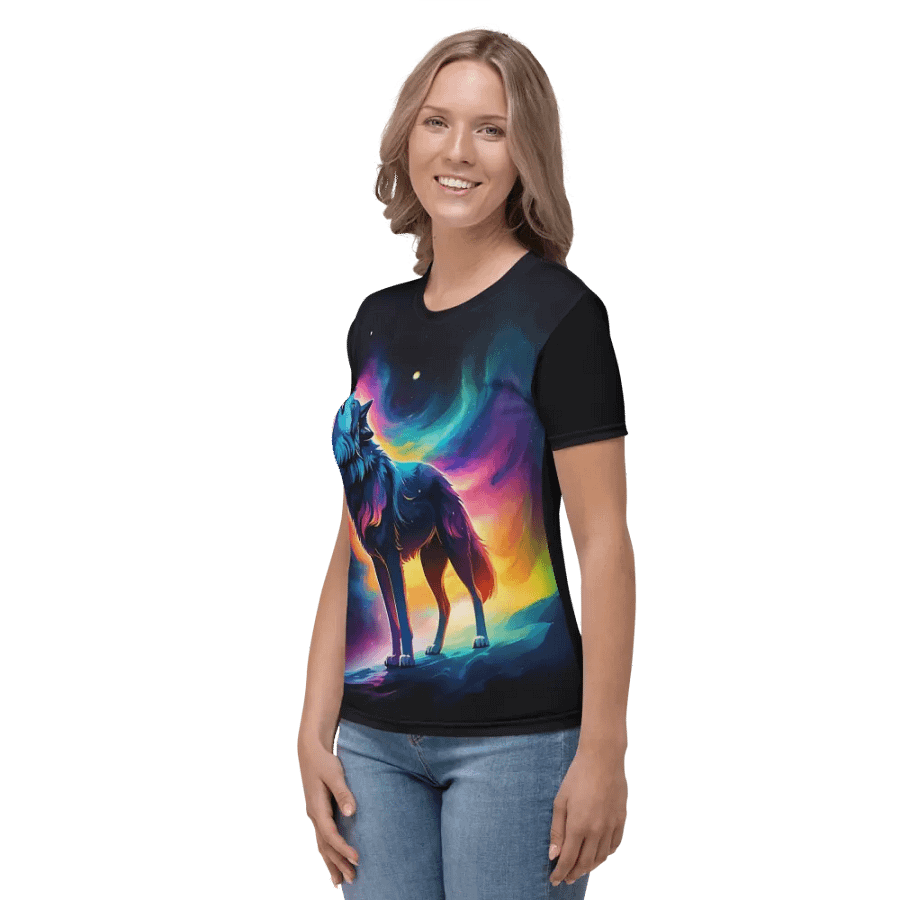 Wolf All Over Print T-shirt product image (4)