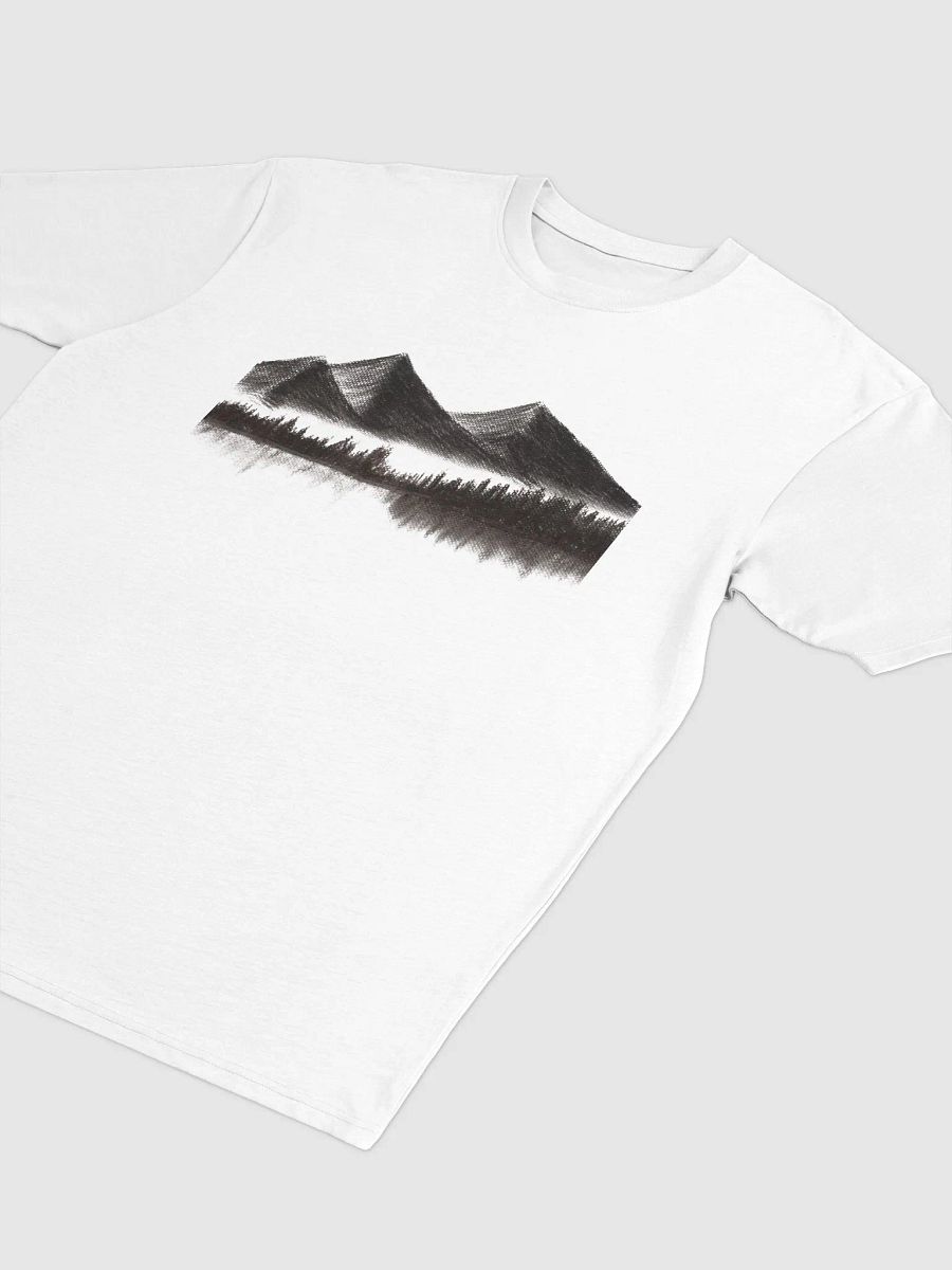 Pencil sketch of a mountainous landscape Men's Tee product image (3)