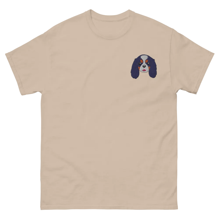 Cute Cavalier King Charles Spaniel Dog embroidered T-Shirt product image (1)