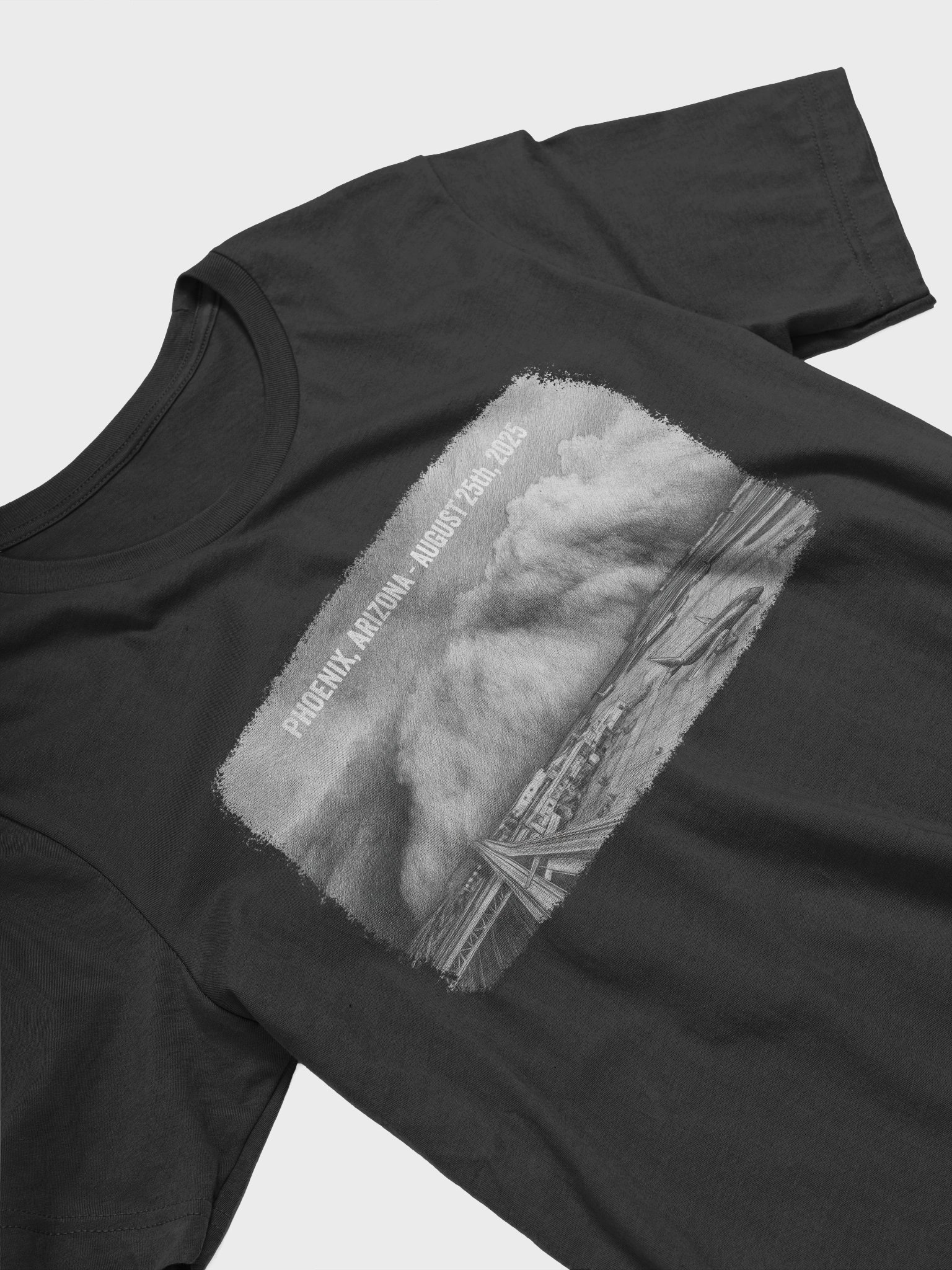 "August 25th, 2025 Haboob" - Penciled Rendition T-Shirt product image (15)