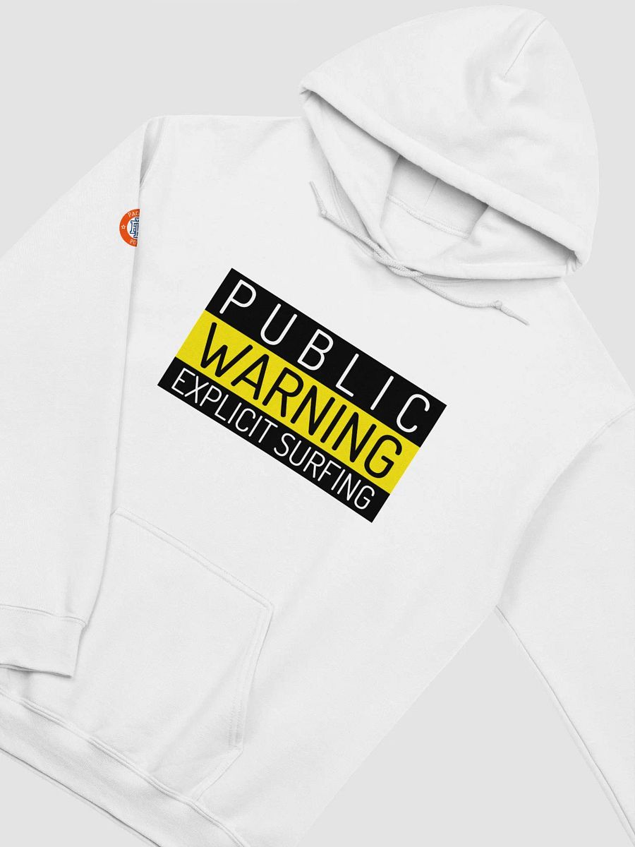 Public Warning Explicit Surfing Women's Hoodie product image (5)