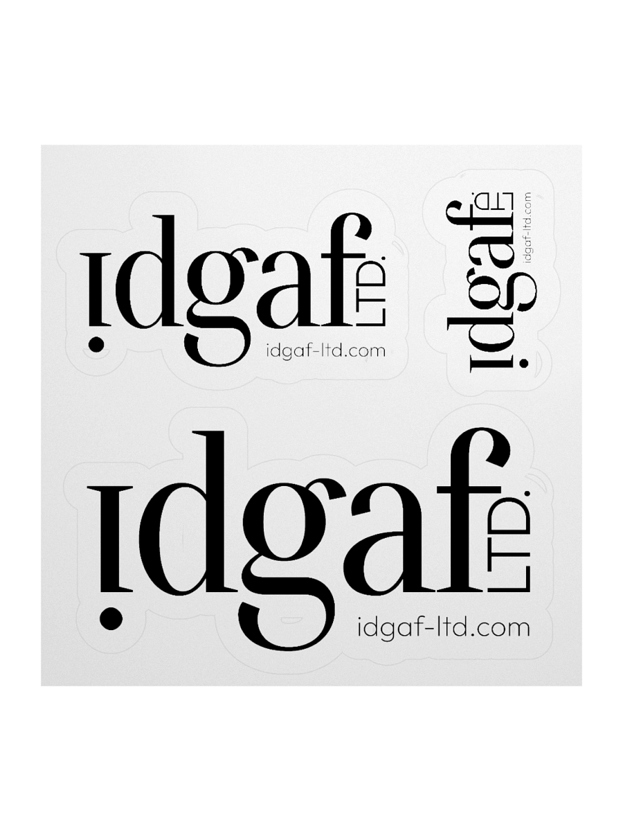 idgaf-LTD Expressive Cut Stickers product image (1)