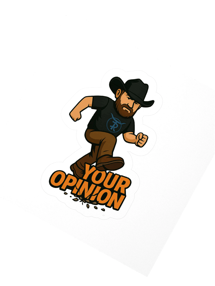 Opinion Crusher Cowboy Sticker product image (6)