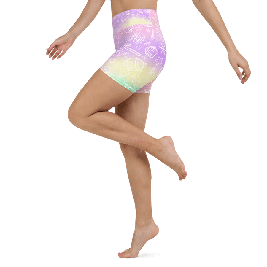 Limited Edition Christmas Tie Die Yoga Shorts product image (4)