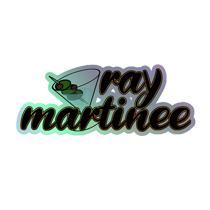 holograhic classy raymartinee logo sticker product image (1)