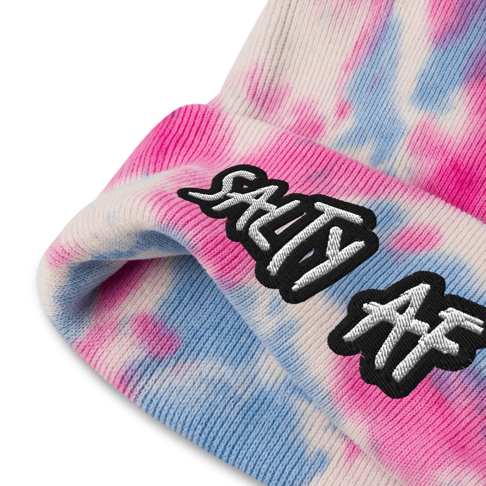 salty as tie dyed beanie product image (6)