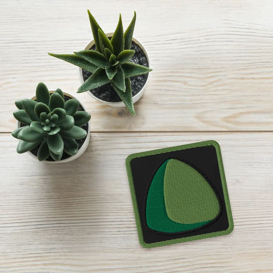 Green Triball Embroidered Patch product image (4)