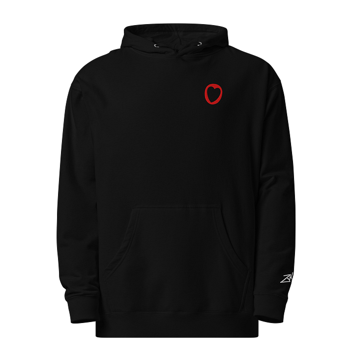 Premium TFBH Embroidered Hoodie (Red Heart) (White Text) product image (14)