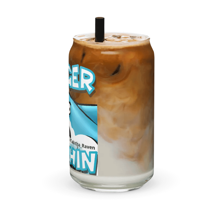 Danger Dolphin Glass Can Cup product image (42)