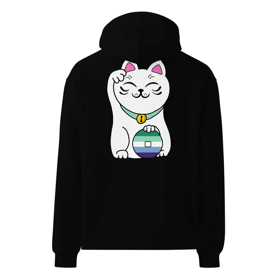 Maneki neko gay man pride hoodie product image (6)