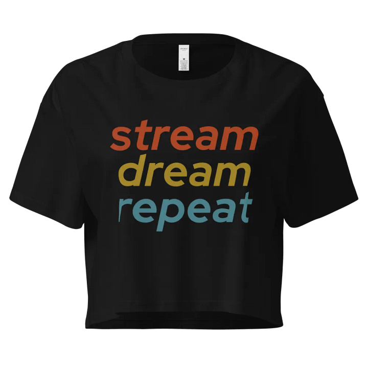 Stream Dream Repeat Crop Top product image (1)