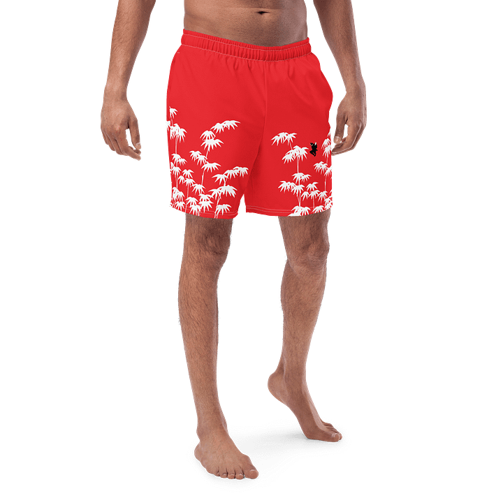 Blood Red Bamboo Ninja Swim Trunks product image (1)