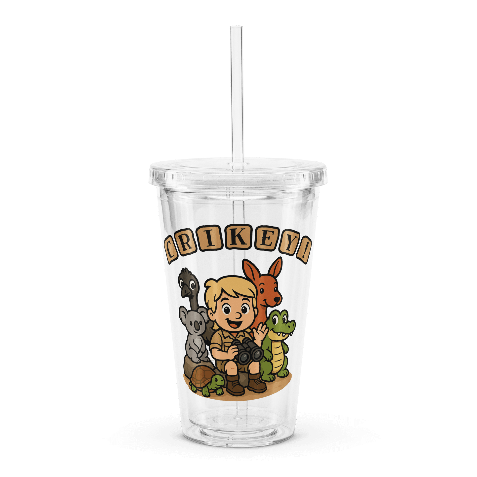 Crikey! - Double Wall Clear Plastic Tumbler product image (3)