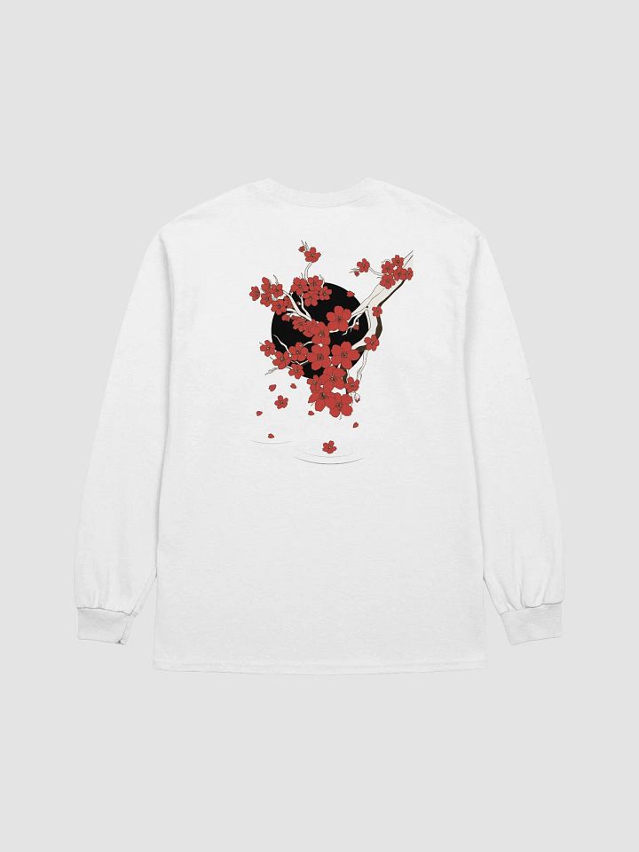 Cherry Blossom Long Sleeve T-Shirt White product image (2)