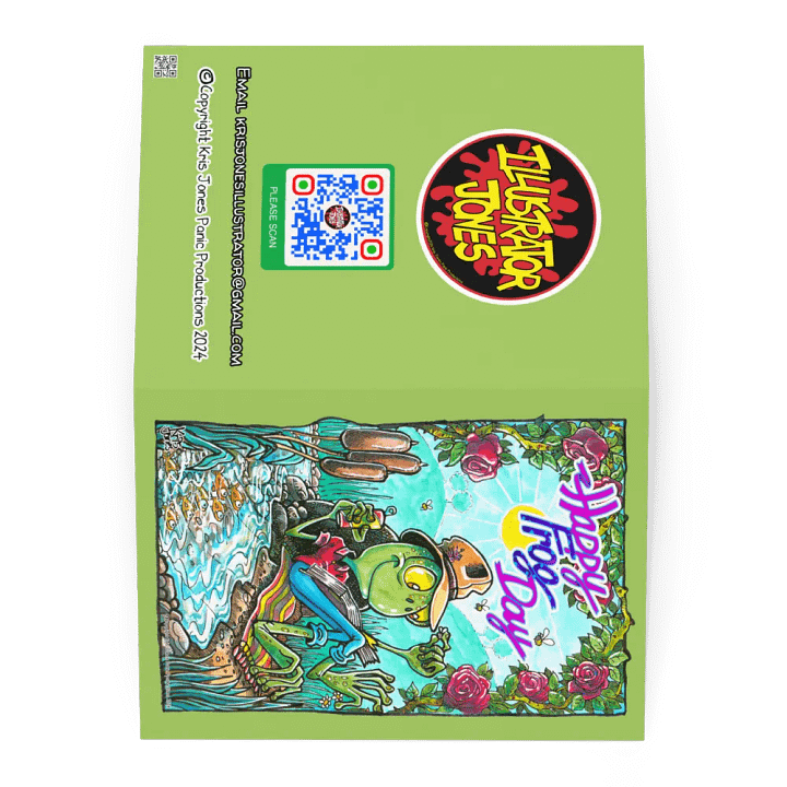 Happy Frog Day Greetings Card product image (1)