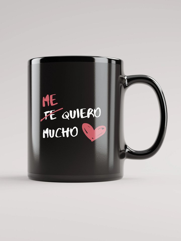 ME QUIERO MUCHO Black Glossy Mug product image (2)