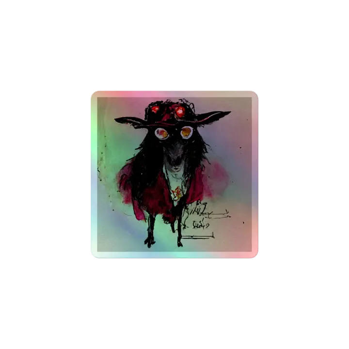 Mystic Goat Holographic Sticker Sheet product image (1)
