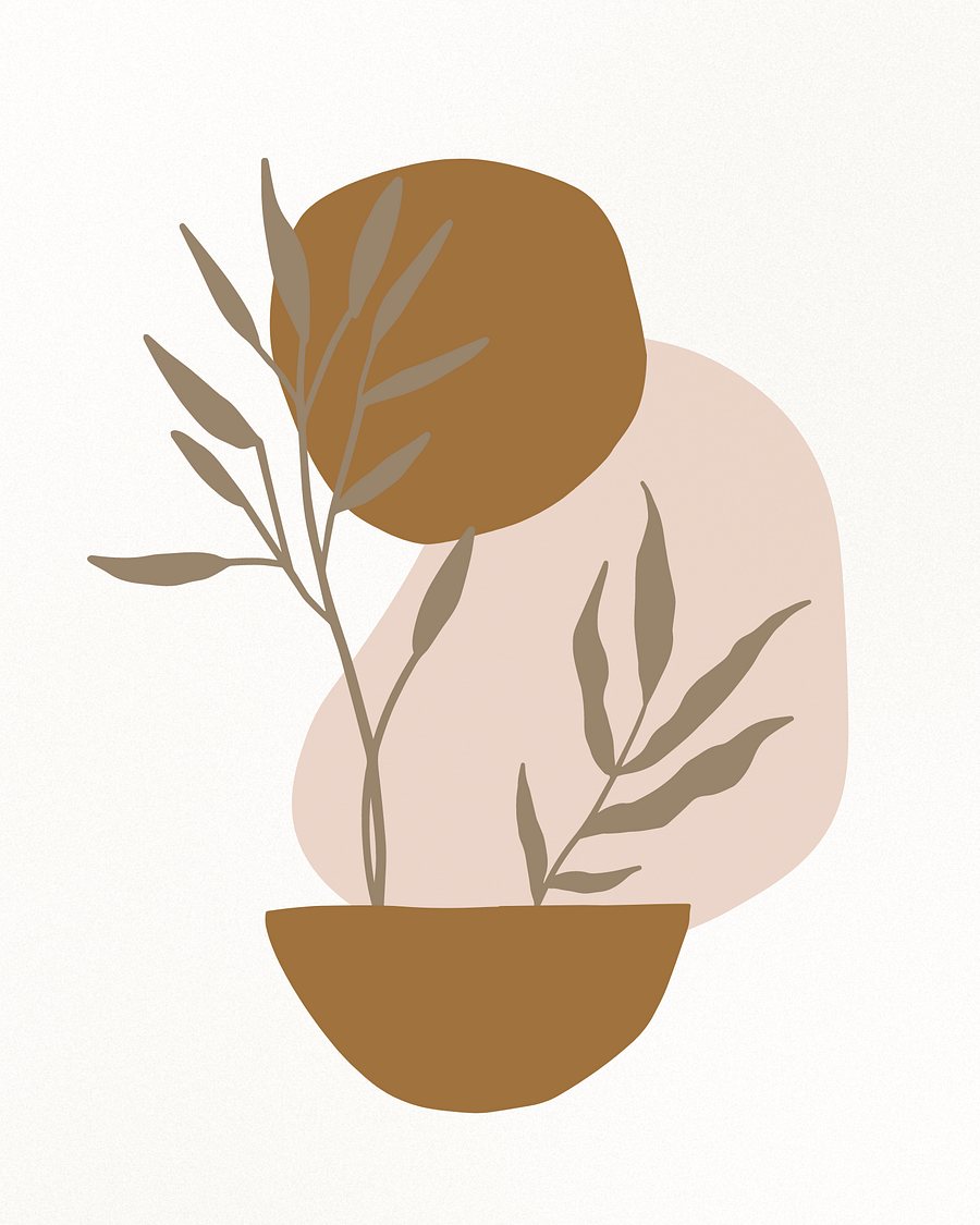 Beige Minimalist Botanical Printable Wall Art- Digital Downloads product image (1)