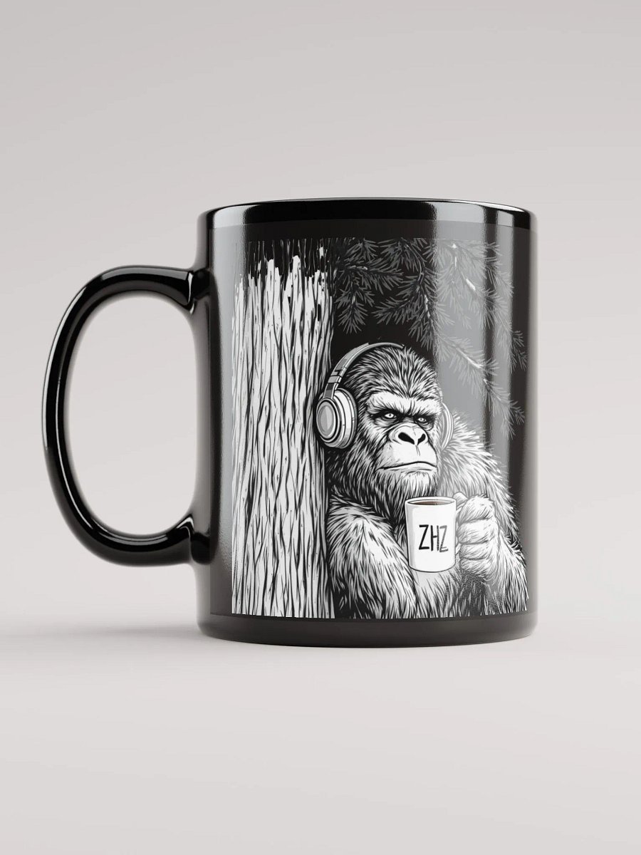 ZHZ Bigfoot Morning Groove Black Mug product image (11)