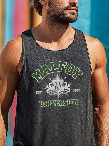 Malfoy University Vintage Varsity Tank Top product image (5)