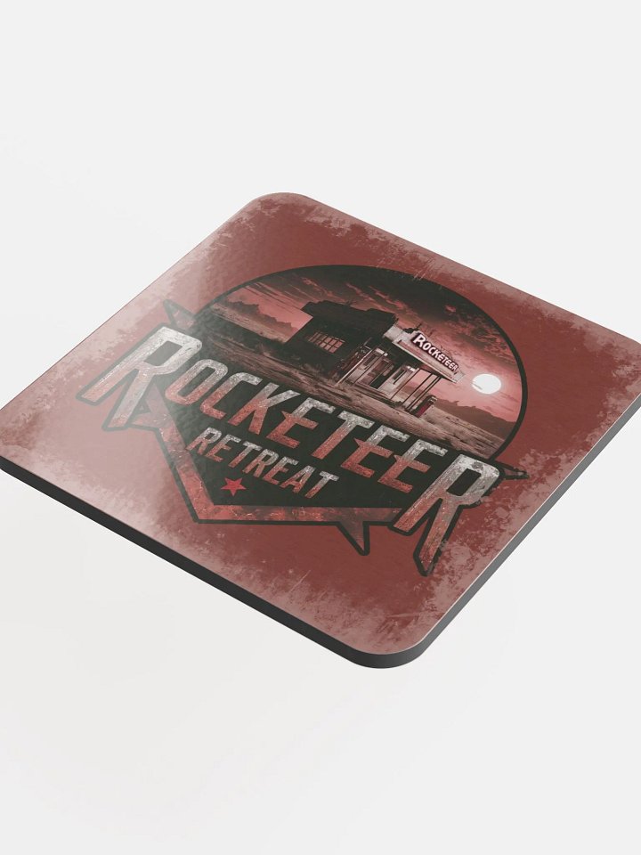 Rocketeer Retreat - Glossed Cork Coaster product image (1)