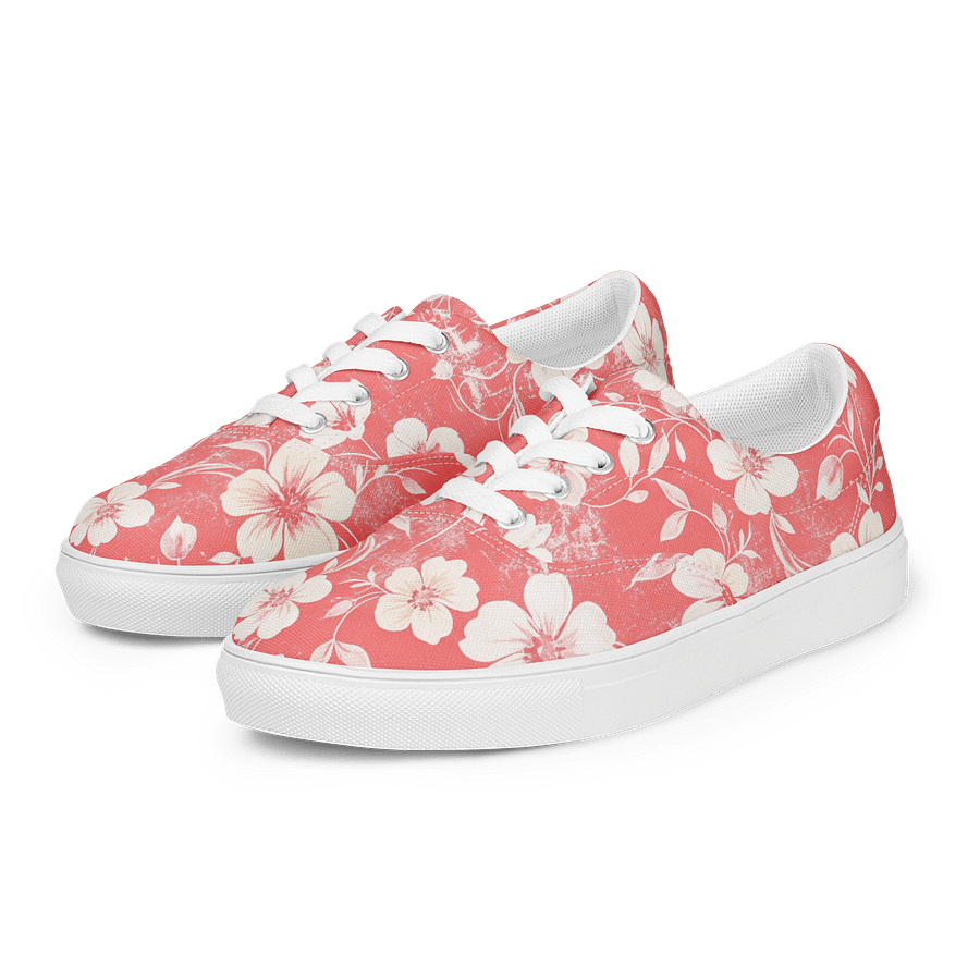 Vintage Floral Lace-Up Canvas Shoes product image (5)