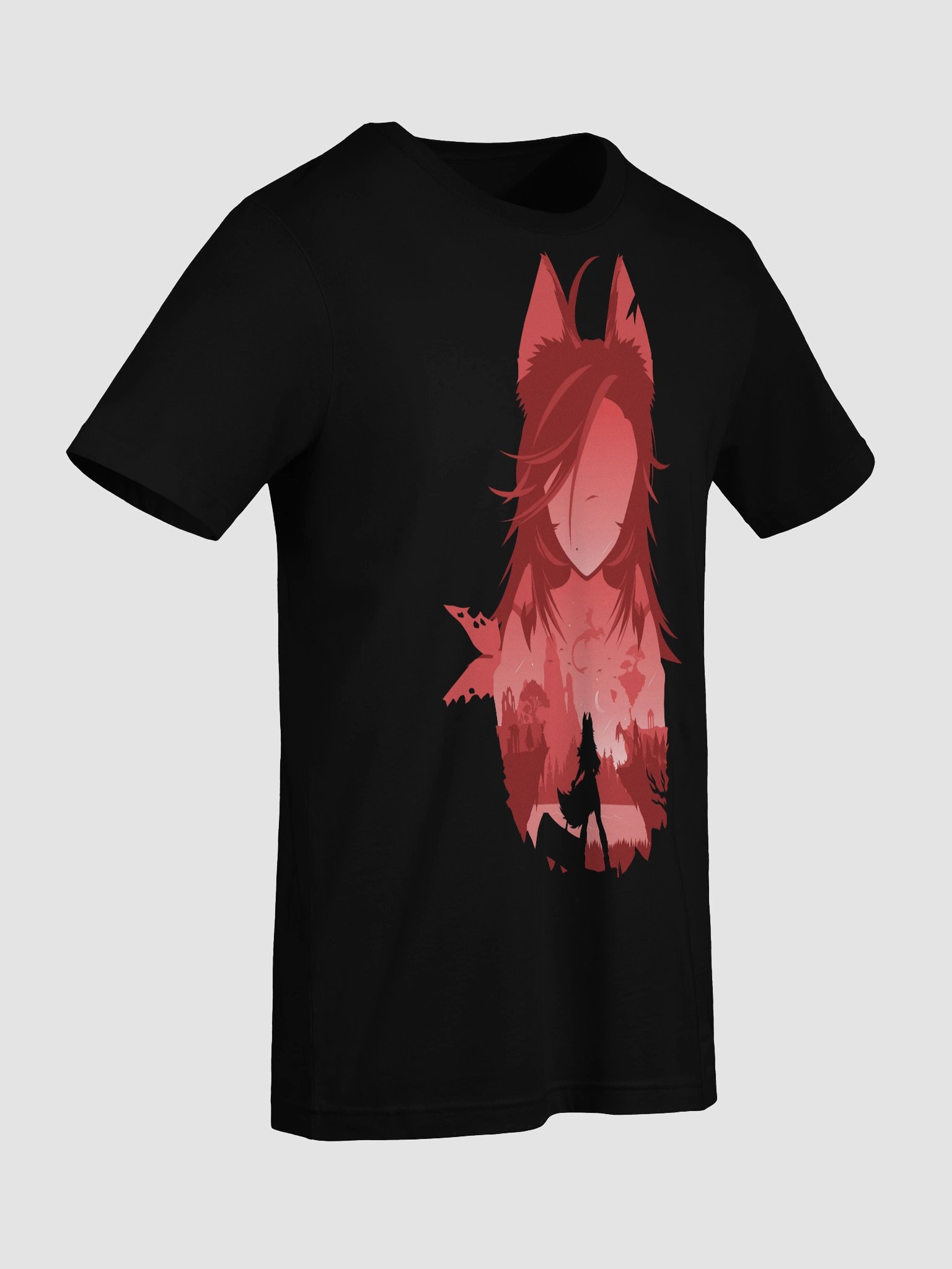 Wolf Girl Landscape T-Shirt product image (25)
