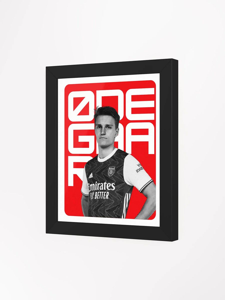 Martin Ødegaard BW Arsenal Name Art Framed Print product image (4)