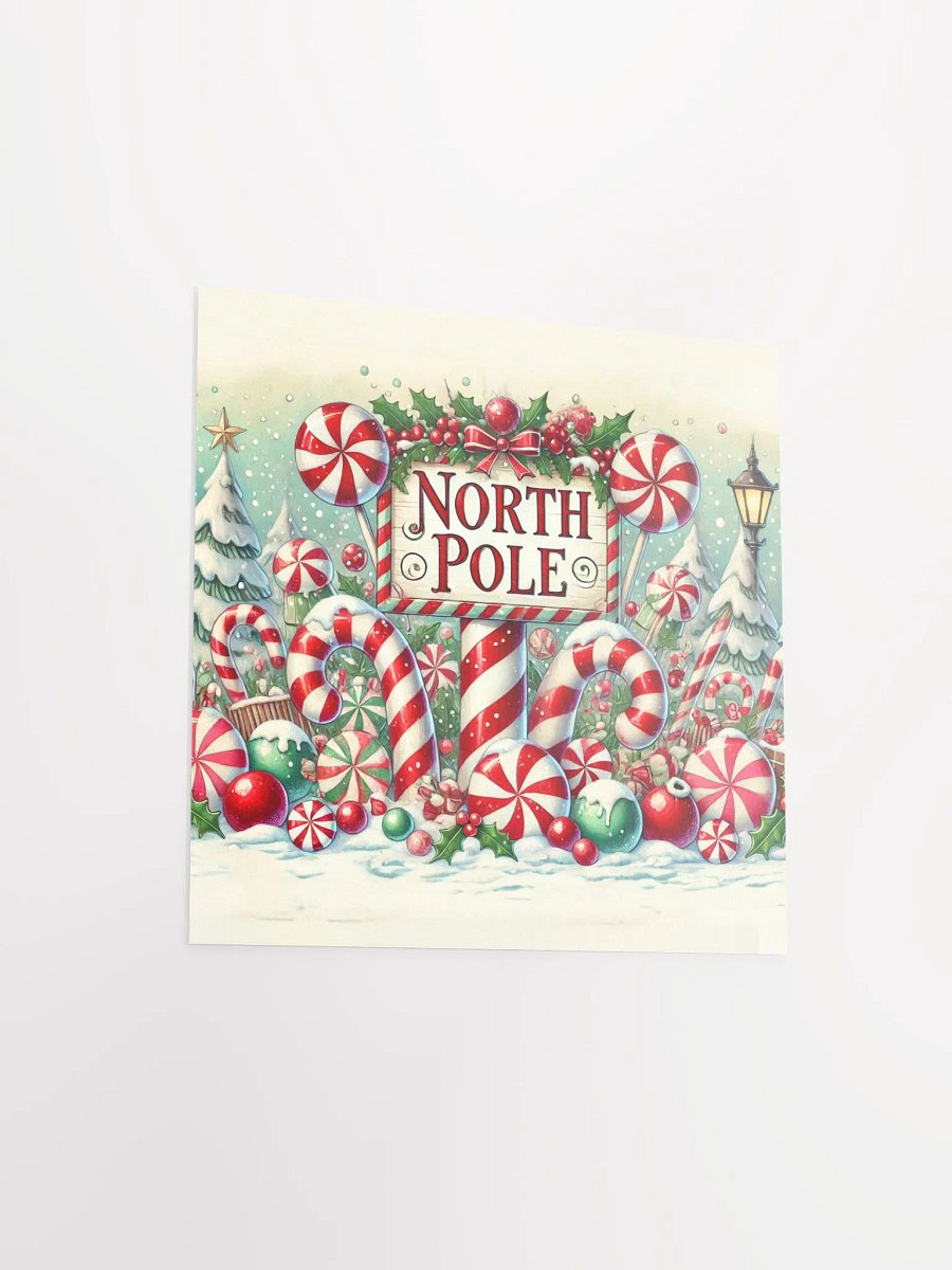 North Pole Winter Wonderland Sign Premium Prints and Posters product image (11)