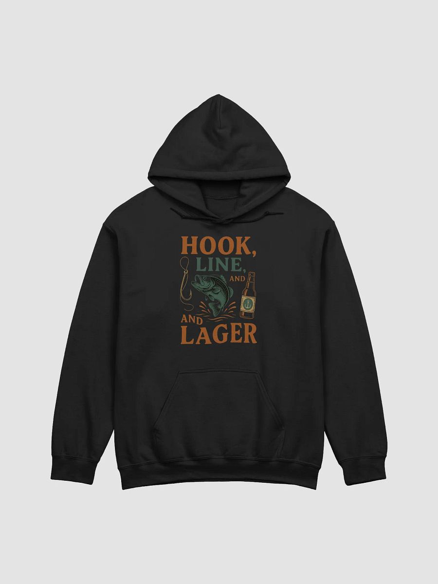 Hook, Line, & Lager Hoodie – Funny Fishing Beer Hoodie product image (2)