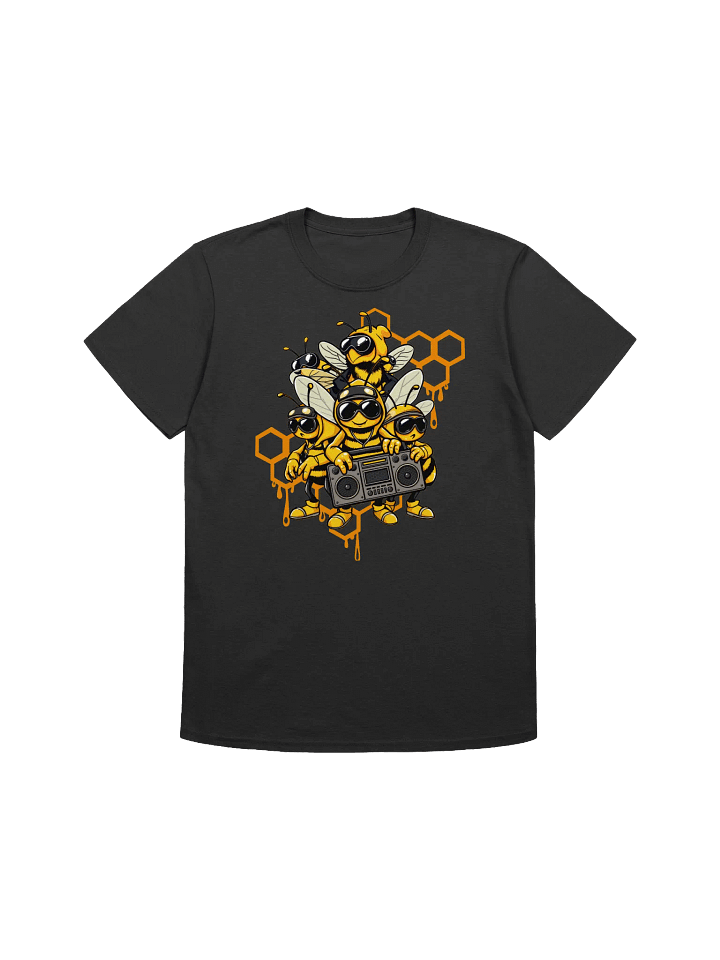 Hip Hop Bees-Cartoon Bee Group with Boombox T-Shirt product image (7)