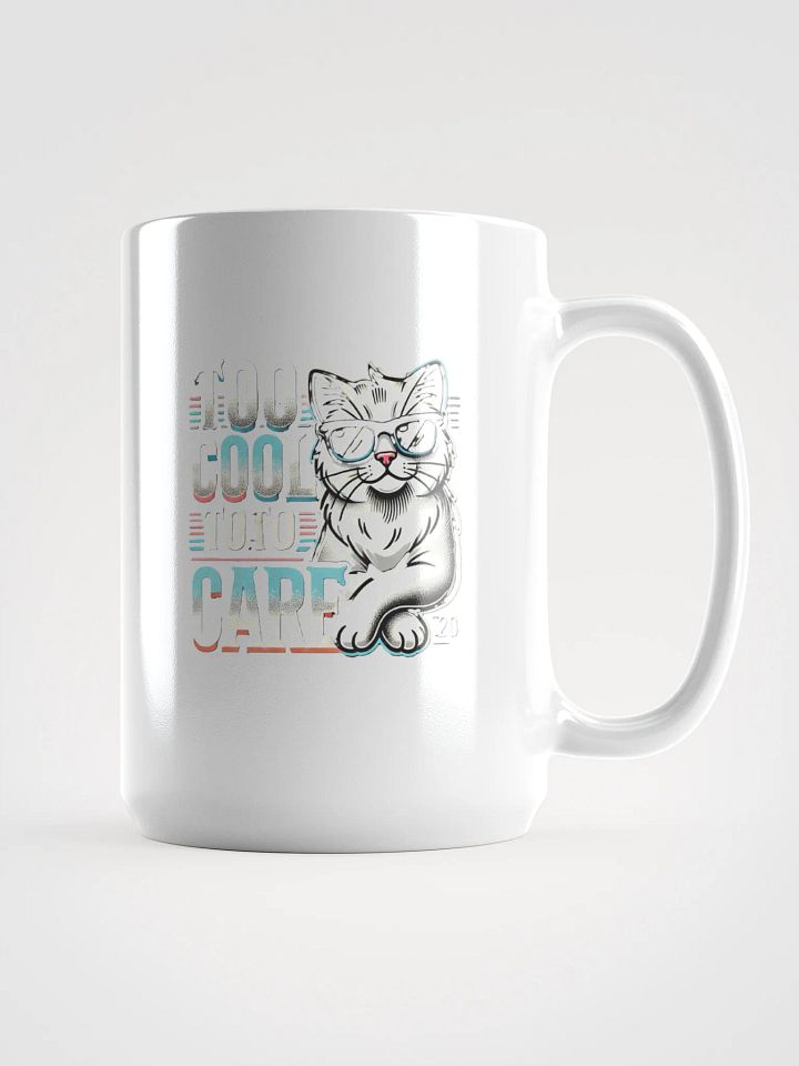 Cool Cat Attitude White Glossy Mug product image (1)