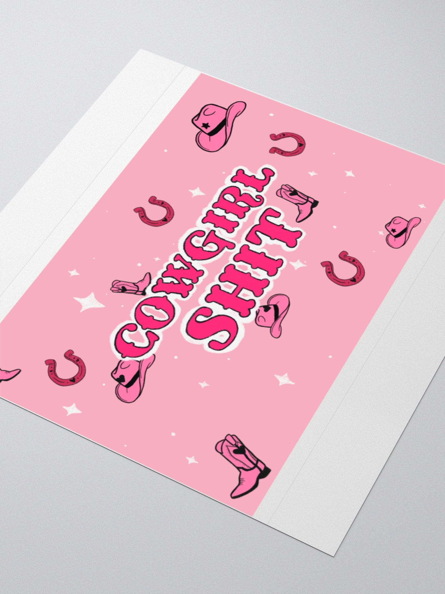 cowgirl shit sticker product image (3)