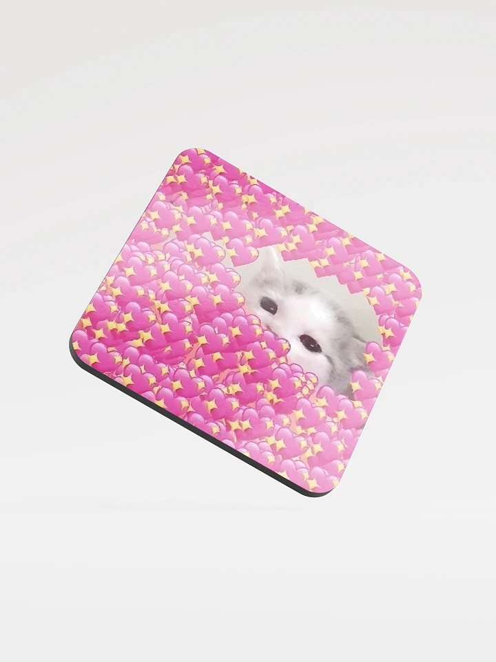 Glossed Cork Coaster: Meme Cats product image (1)