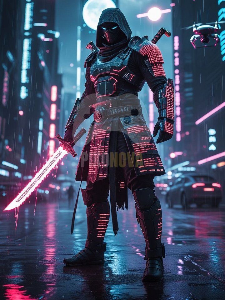 Neon Blood, Pixel Blade – Pixonova Protocol Artwork (4 Versions, PNG & PDF, 896x1344 px) product image (2)