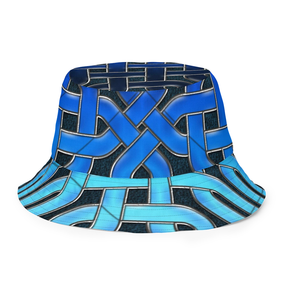 Blue Celtic Knot Kaleidoscope Buckethat product image (2)