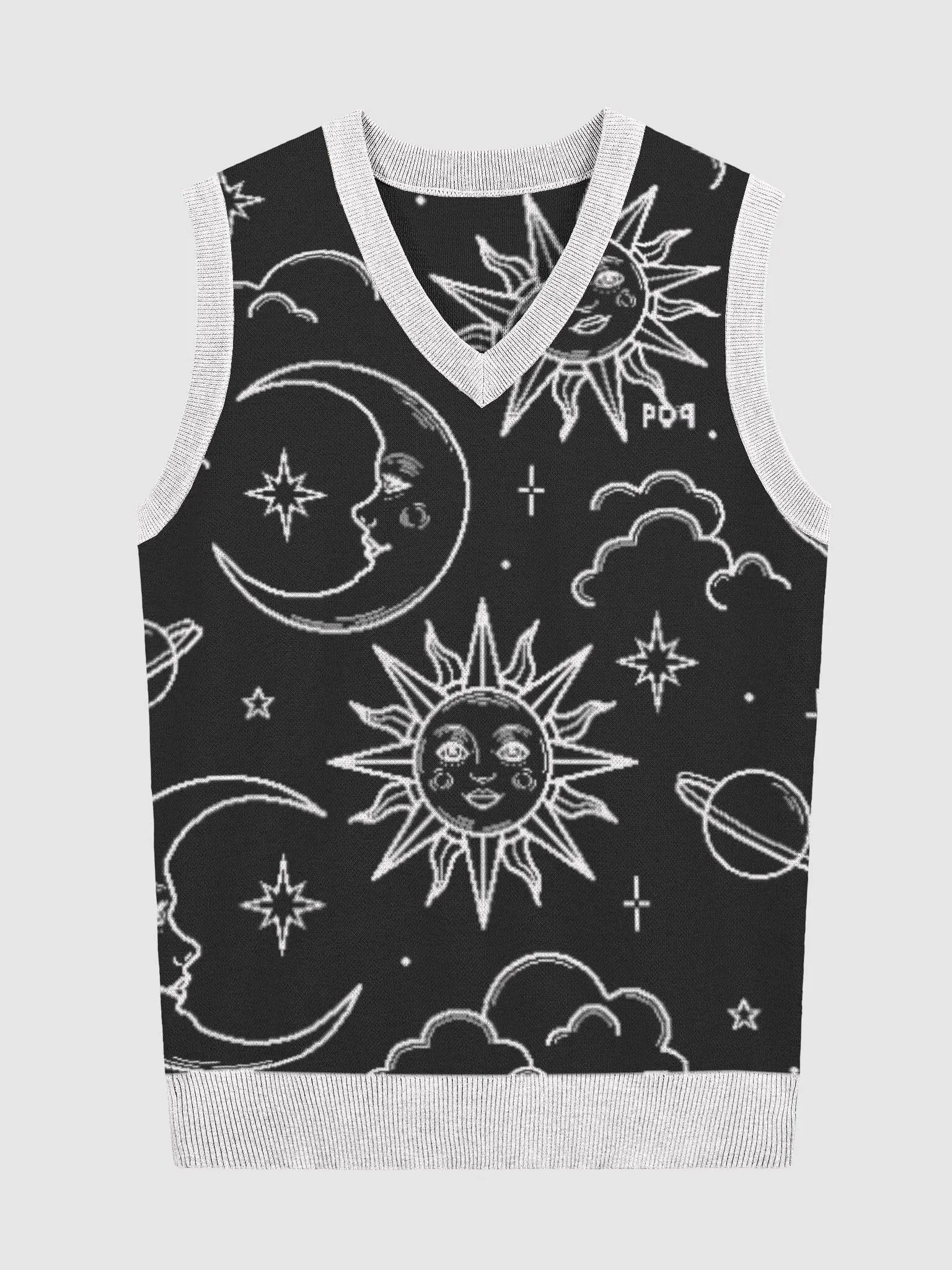 Knitted V-Neck Vest product image (2)