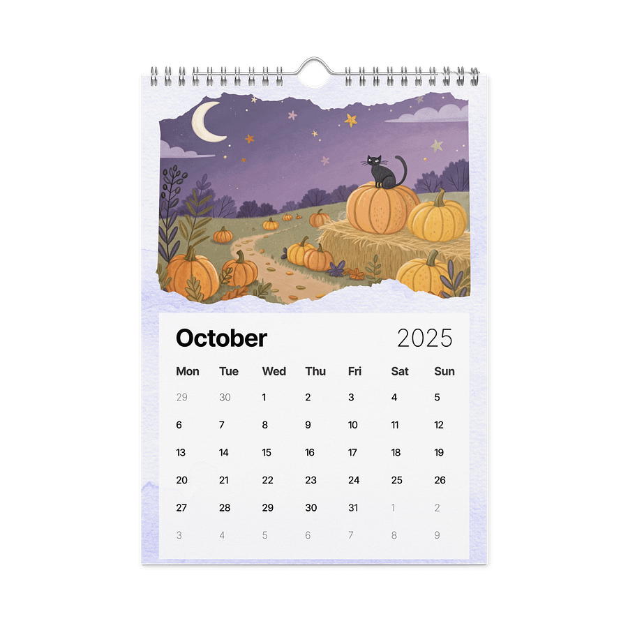 WATERCOLOR SEASONAL SCENES WALL CALENDAR 2026 product image (12)