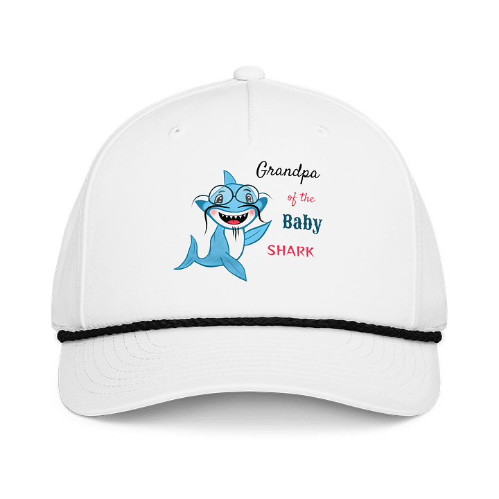Cheerful Grandpa Shark Five-Panel Cap product image (1)