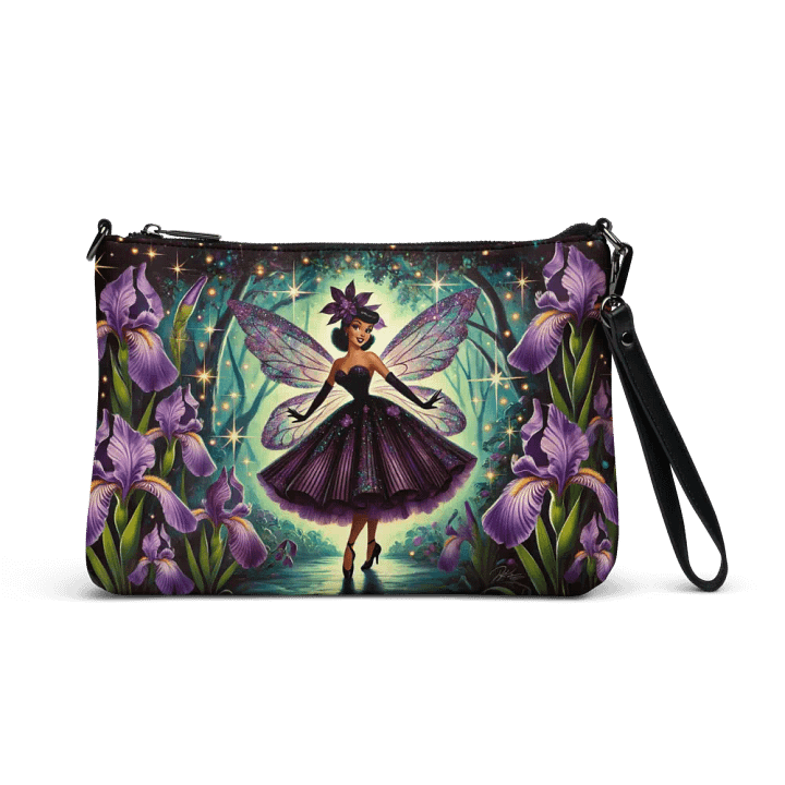 Enchanted Purple Iris Fairy Crossbody Bag - Fairytale Purse product image (1)