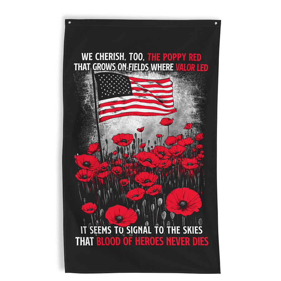 Blood of Heroes Wall Flag product image (1)