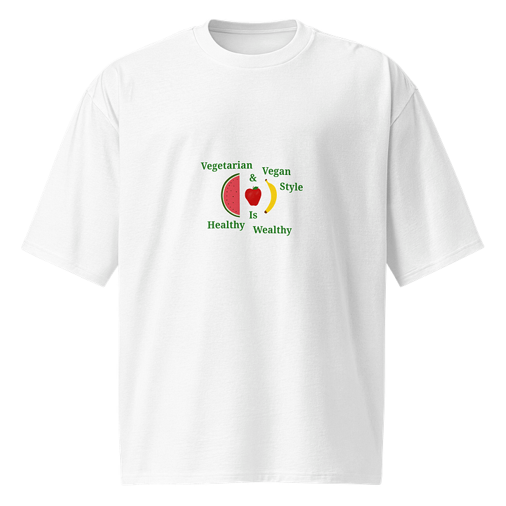 Healthy Wealthy Vegetarian Vegan Tee product image (1)