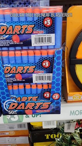 Blasters at Dollar Tree?! 

#dollartree #nerf #nerfthrifting #botsnblasters #xshot #nerfzombiestrike
