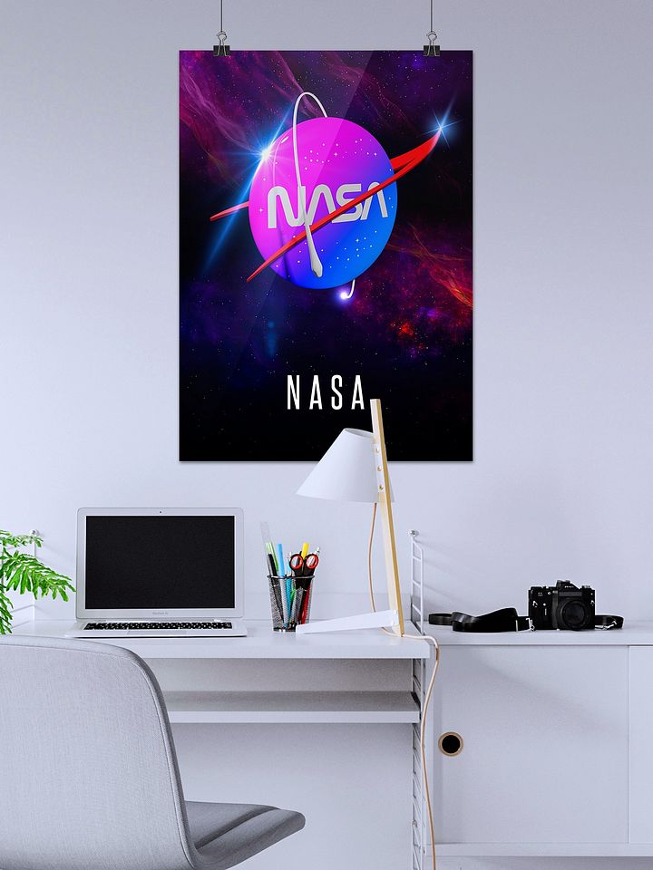 NASA plastic logo, 3D — space poster, science print product image (2)