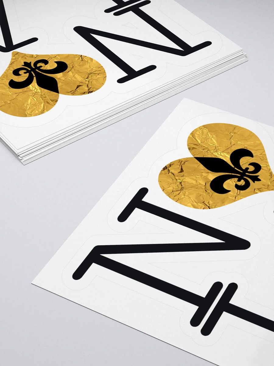I LOVE NOLA **BIGSHOT STICKER** (GOLD WRAP HEART) product image (4)