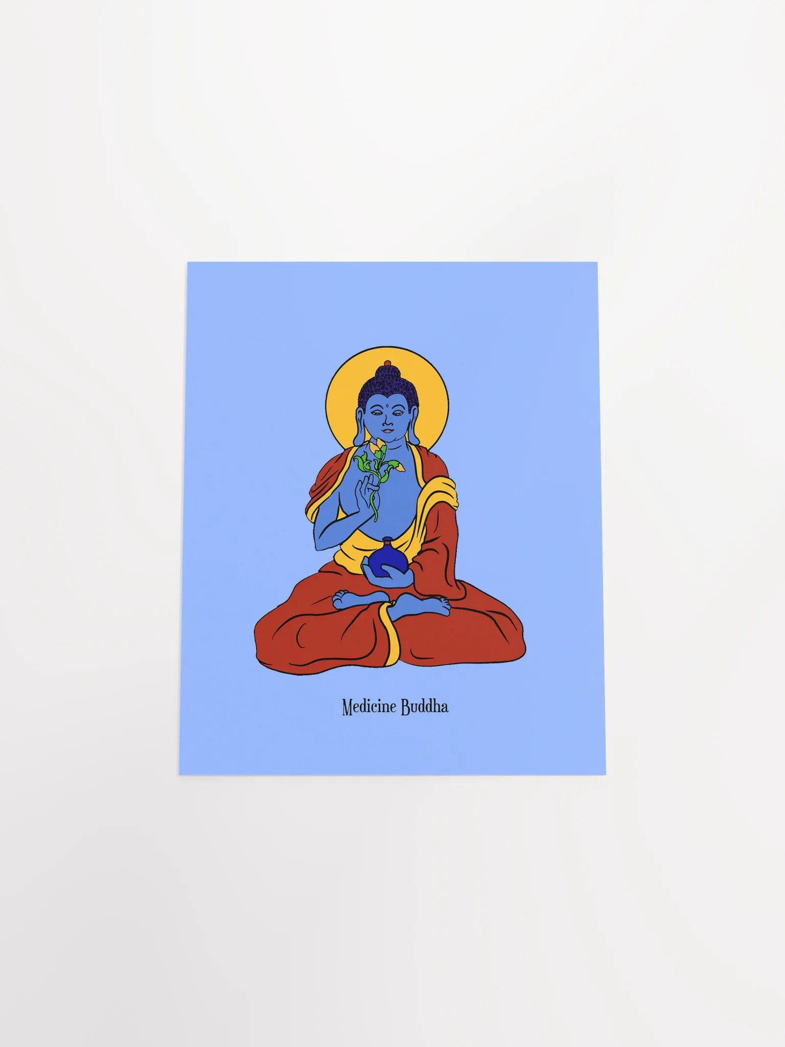 Medicine Buddha 8x10 Print product image (4)