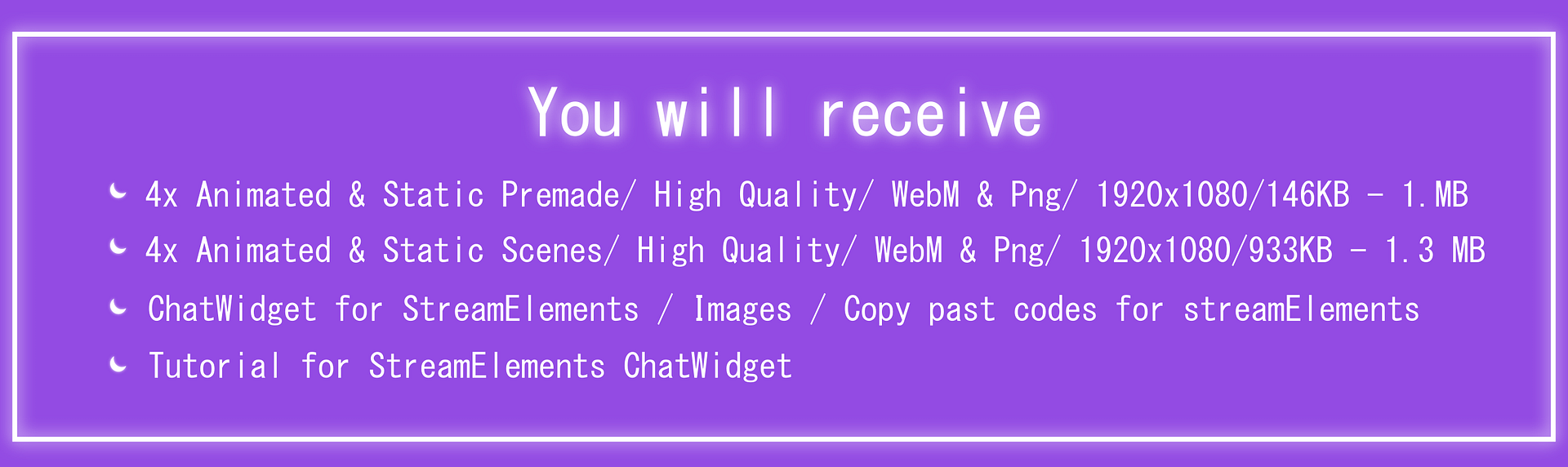 Glowing Room Stream Overlay Animated Pack, Stream Overlay Animated Cute Purple Room Overlay , Cute Room Kitty Overlay, Starting Soon, Brb product image (6)