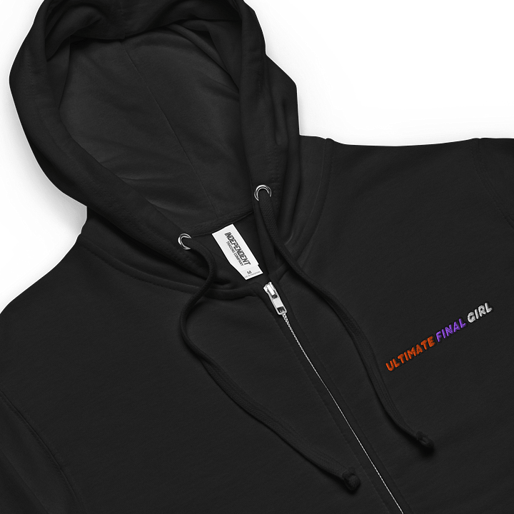 "Ultimate Final Girl" Embroidered Zip-Up Hoodie product image (2)