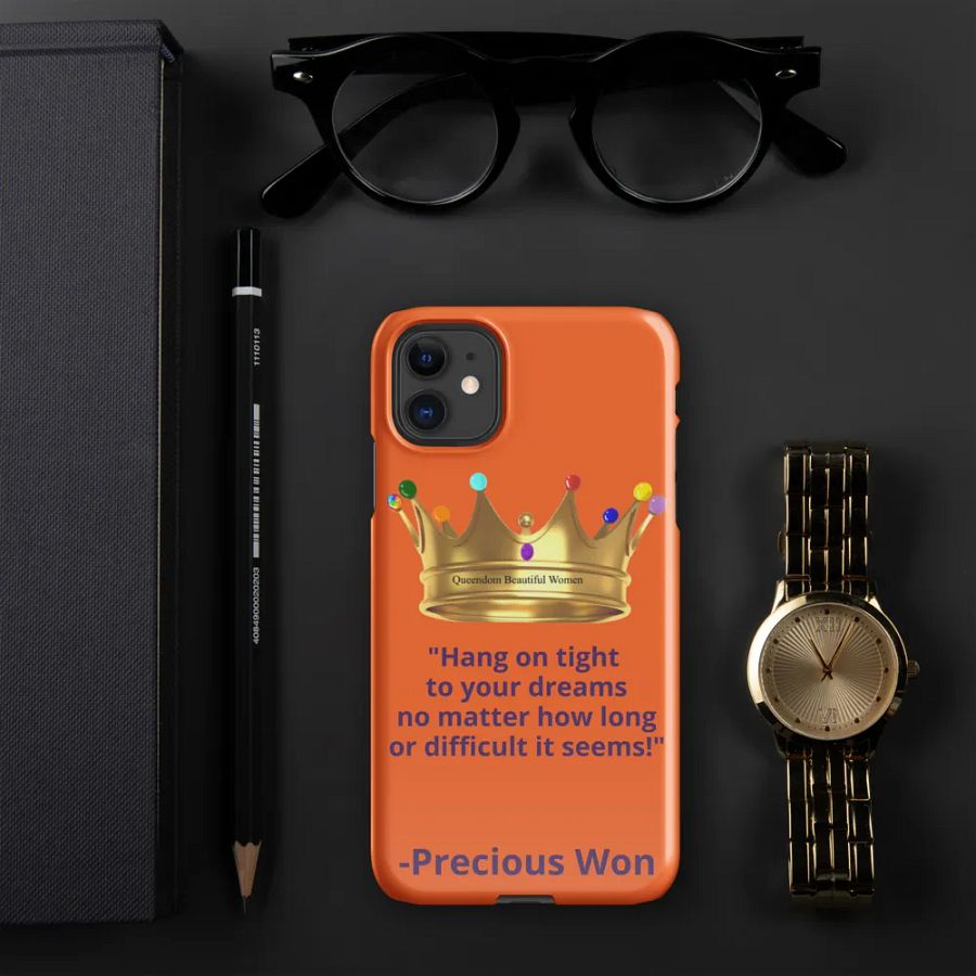 Queendom Beautiful Women iPhone® Snap Case (Orange/Amber) product image (5)